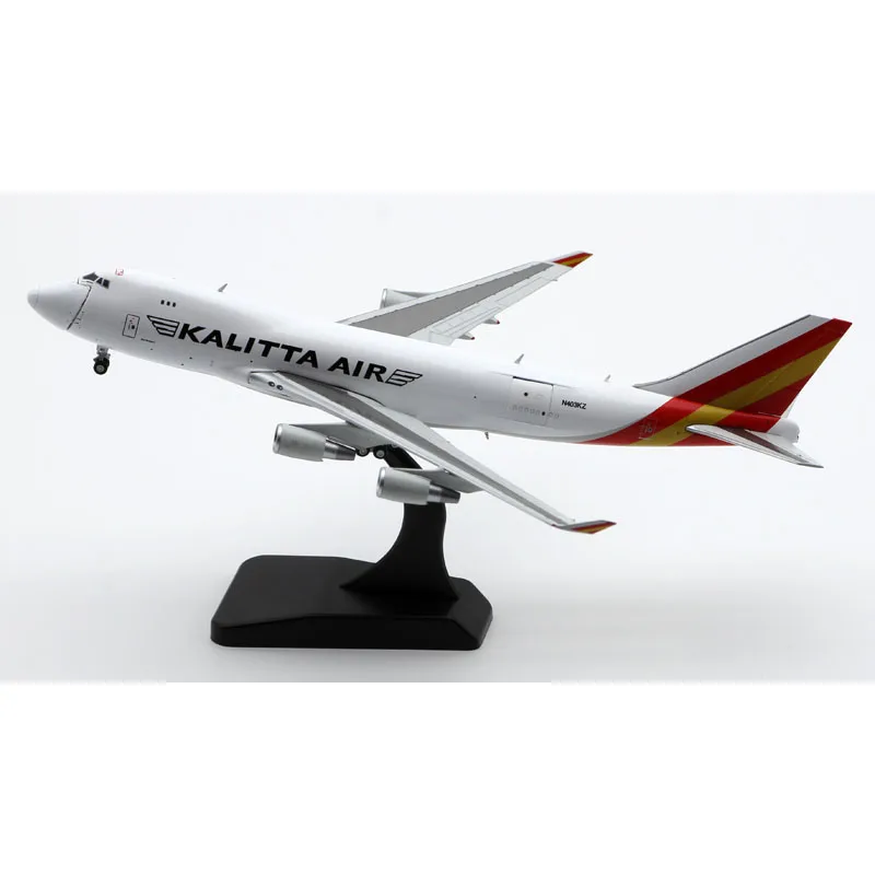 LH4263C سبيكة تحصيل طائرة هدية JC أجنحة 1:400 كاليتا الهواء التفاعلية بوينغ B747-400F دييكاست الطائرات النفاثة نموذج N403KZ