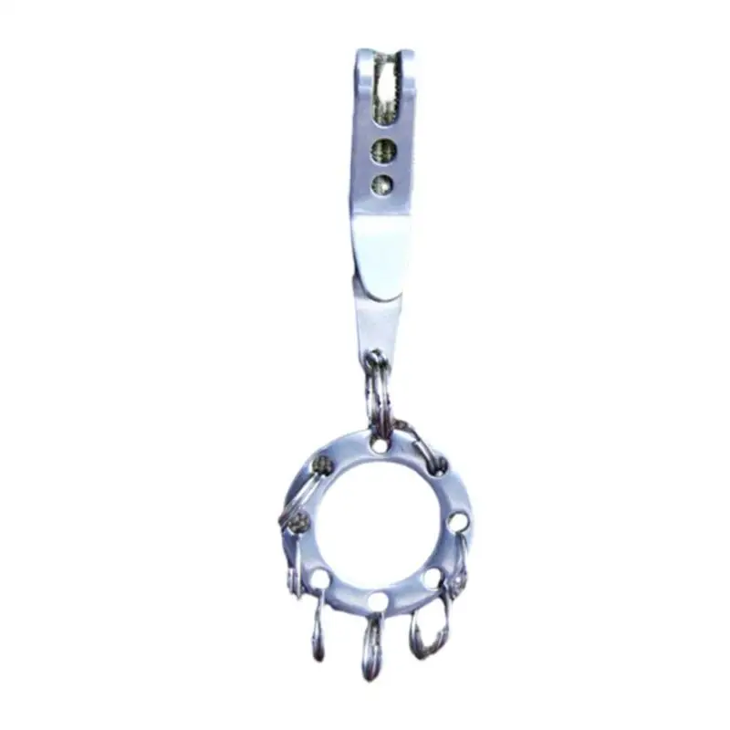 Suspension Pocket Clip Stainless Steel Clip Hanger Pocket Clip Holder Outdoor Belt Clip for Outdoor Use Durable