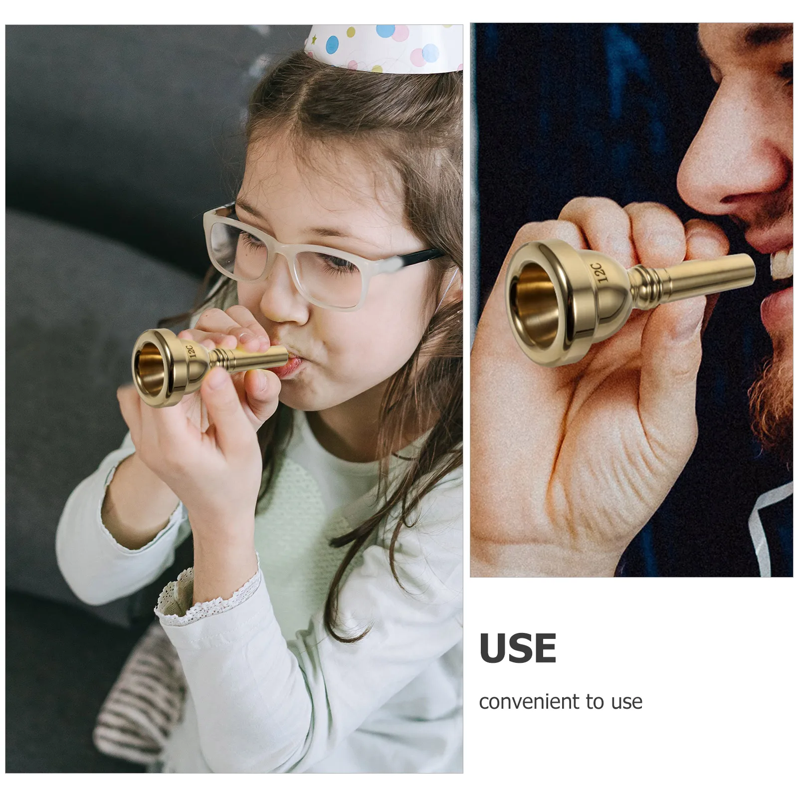 

Universal Metal Alto Trombone Mouthpiece 12C For Trombone Music Instrument Accessories Parts Tuba French Horn Professional