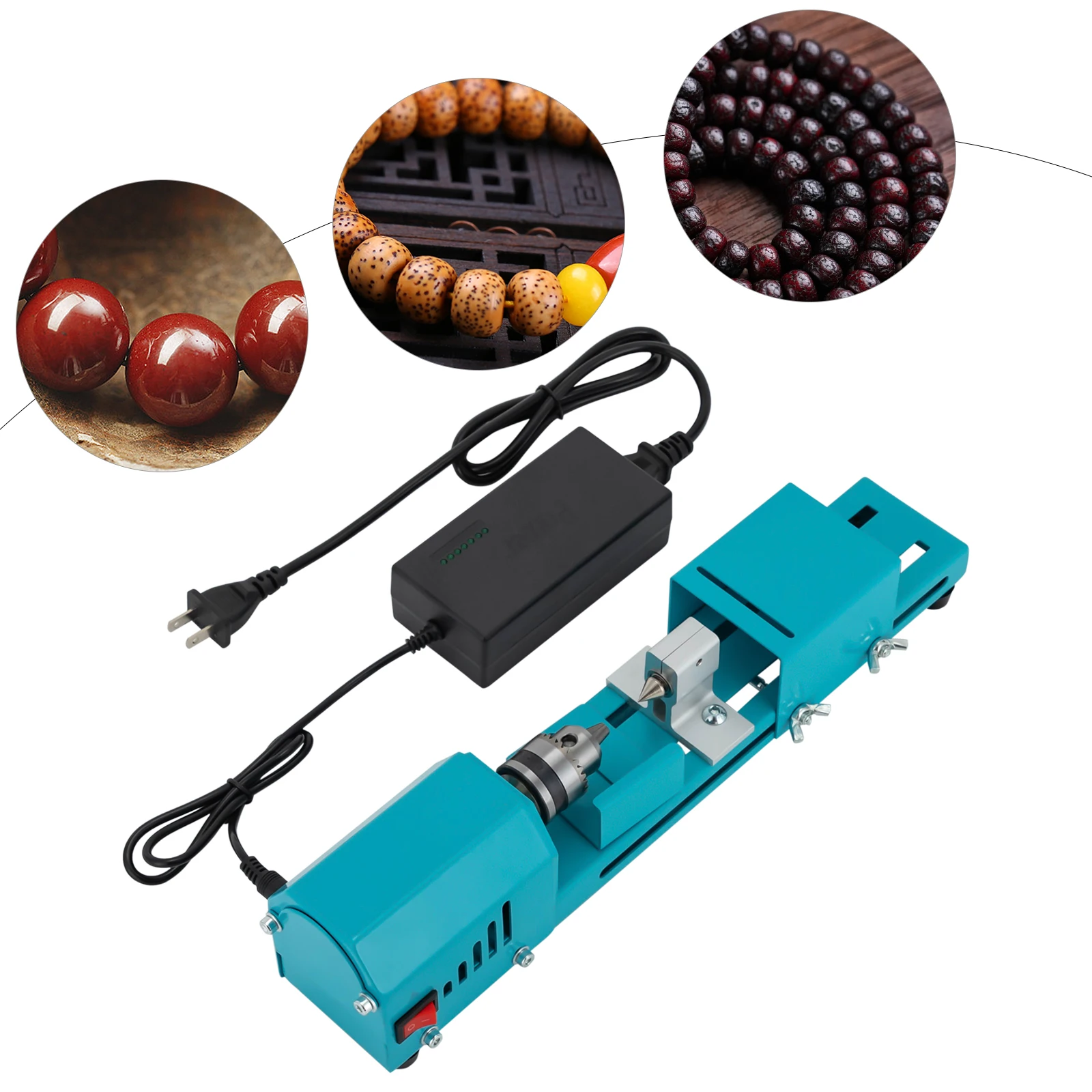 150w Mini Lathe Sanding Machine Buddha Bead Blue Small Lathe Standard Woodworking Sanding Machine Diy Tool Sanding Machine