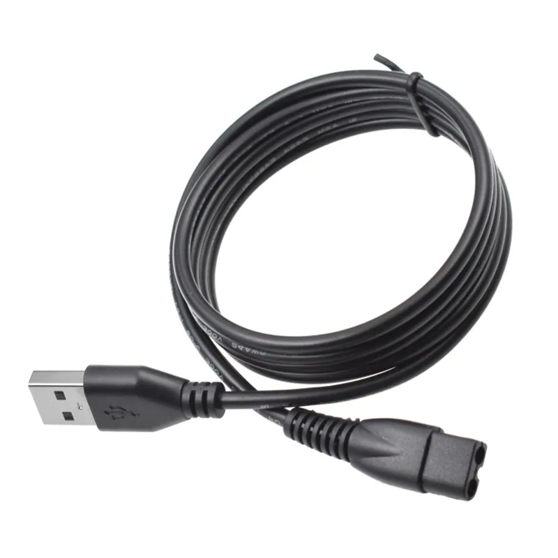 Cargador USB Compatible con cortapelos, Cable de carga de repuesto, Cable de alimentación para hombres