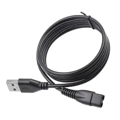 Carregador usb compatível com máquina de cortar cabelo limural para homens, cabo de carregamento de substituição, cabo de alimentação
