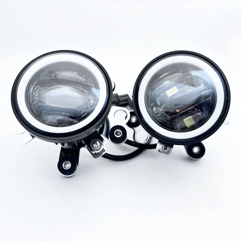 DOT Driving Motorcycle Front Auxiliary Light Waterproof Passing Lamp LED Fog Lights For Honda Goldwing 1800 GL1800 2012-2017