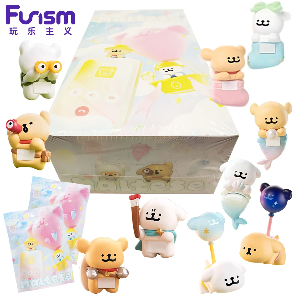 

Original New Funism Maltese Blind Bag Cute Dolls Toys Anime Peripheral Car Ornament Desktop Decor Creative Gifts for Fans Kids