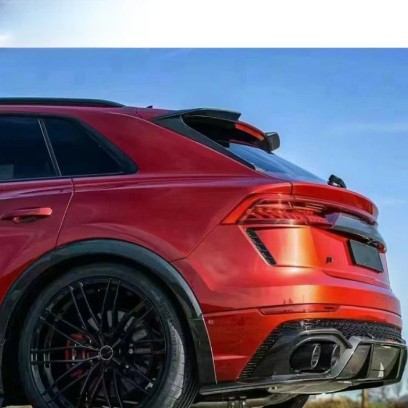 Carbon Fiber Wide Body Kit for RSQ8 Front Lip Over Fender Rear Diffuser Exhaust Tips Bumper Exterior Accessories