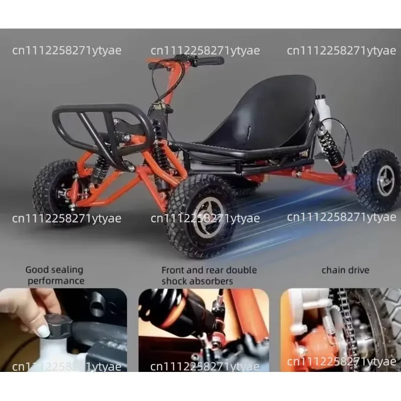 Adult Four-wheel Off-road Beach Karting 2.2kW Chain Drive Go-kart for Amusement Parks