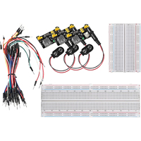 Breadboard Kit with 1Pcs 830 & 400 Tie-Points Breadboard 65Pcs Breadboard Jumper Wires 3Pcs Power Supply Module MB 102(5V/3V)