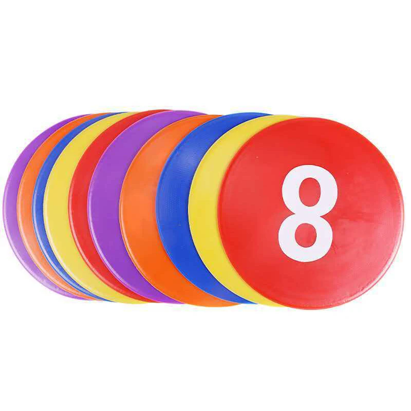 10PCS Numbered Floor Spot Markers 9Inch Basketball Football Soccer Sports Training Agility Drills Sensory Integration Toys