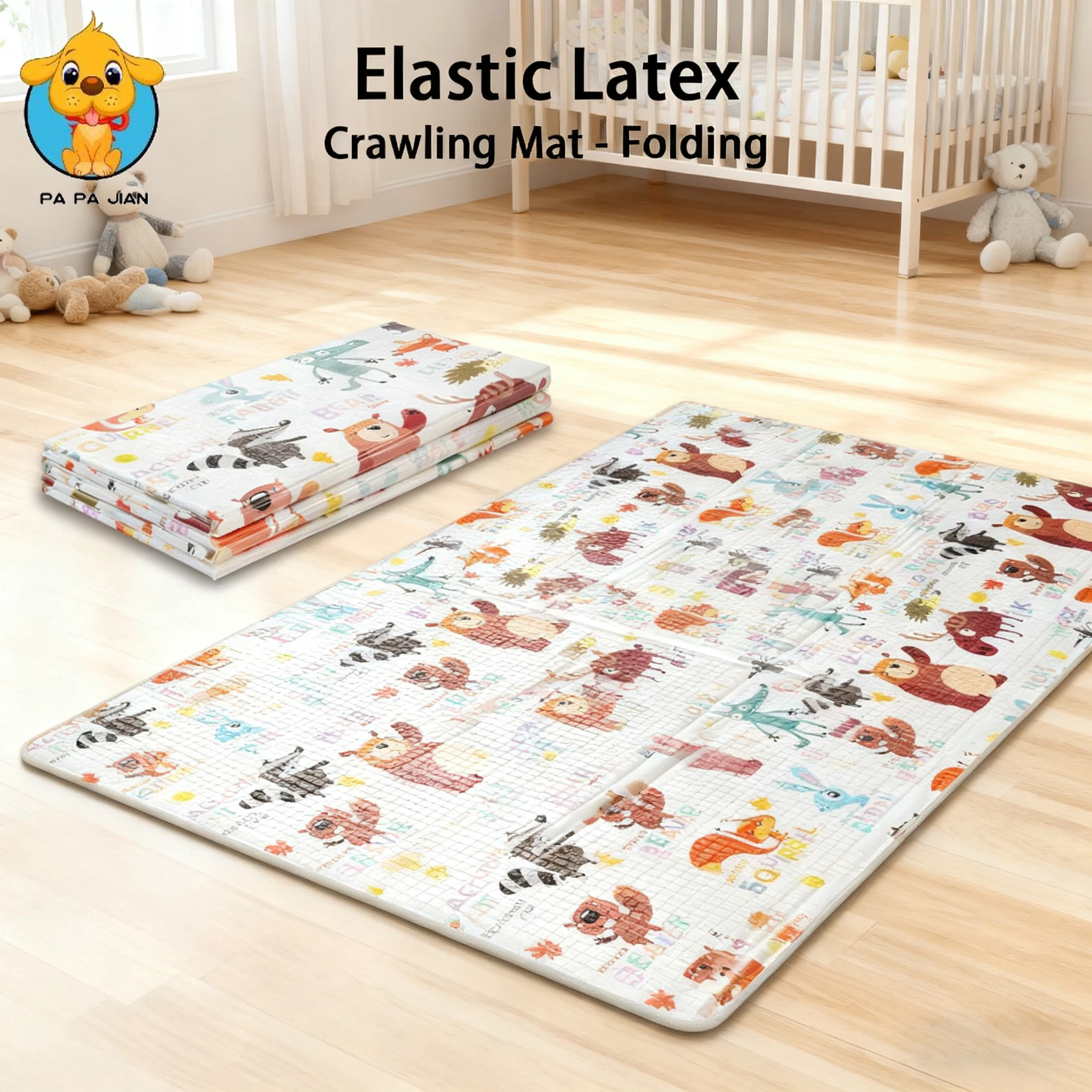 Double Sided Foldable Crawling Pad Non-Toxic XPE Baby Play Mat Waterproof Portable Floor Mat Indoor Outdoor Children Play Mats