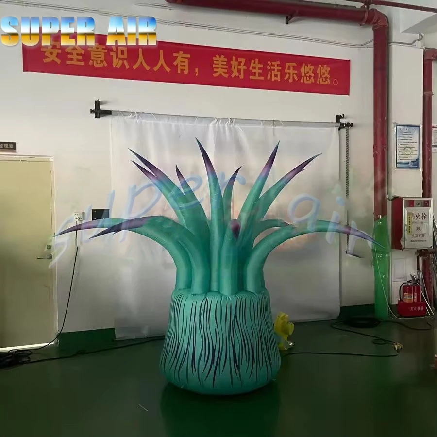 Darmowy dmuchawa piękny dmuchany model rośliny świecącej stojącej kwiatowej do dekoracji