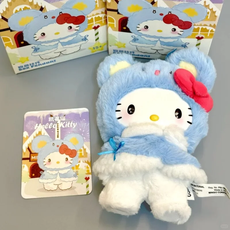 

Genuine Sanrio Little Cloak Series Vinyl & Plush Blind Box Bag Kawaii Pendant Doll Trendy Charm Surprise Mystery Surprise Gift