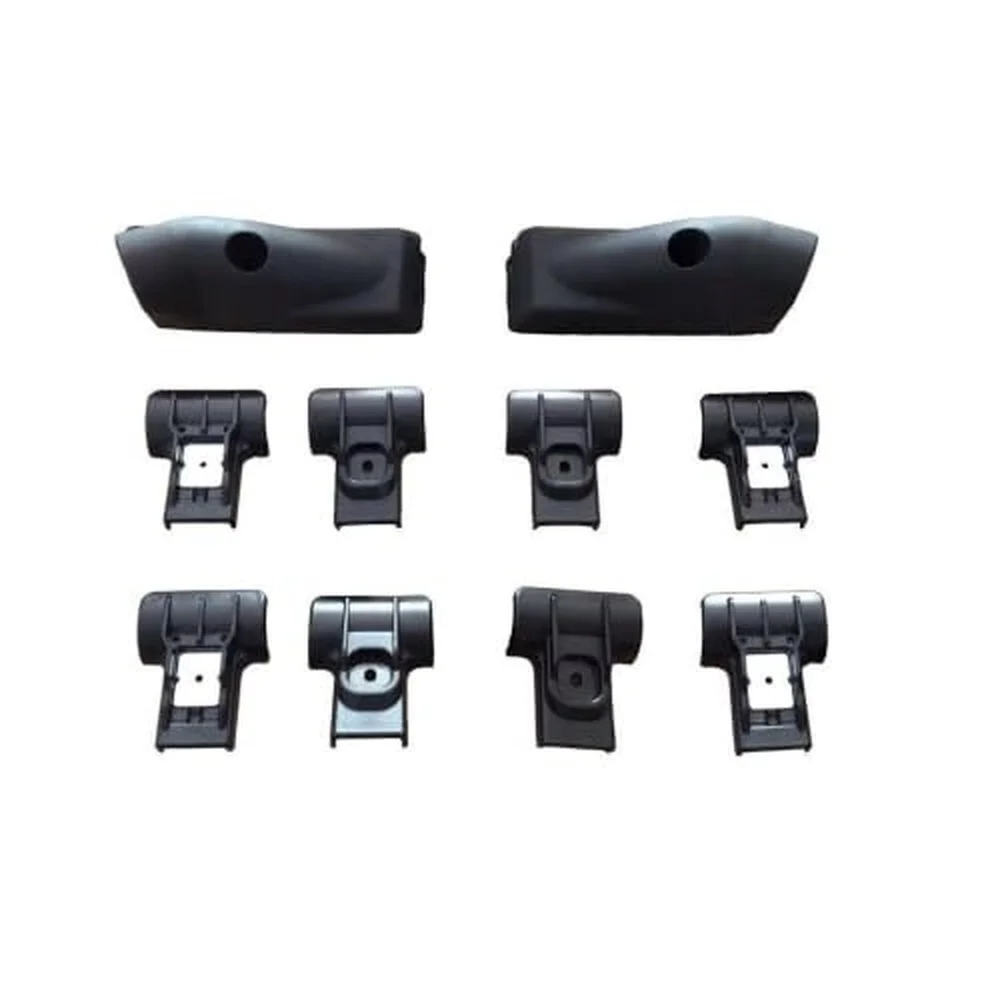 Roof Rack Rail Alignment Aluminum Black Upper Load Distribution