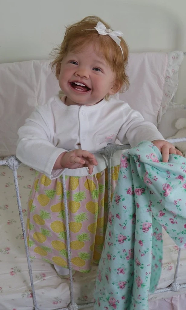 

NPK 24'' Unfinished Handmade DIY Reborn Doll Kit Mila Lifelike Painted Parts with Hand Root Hair
