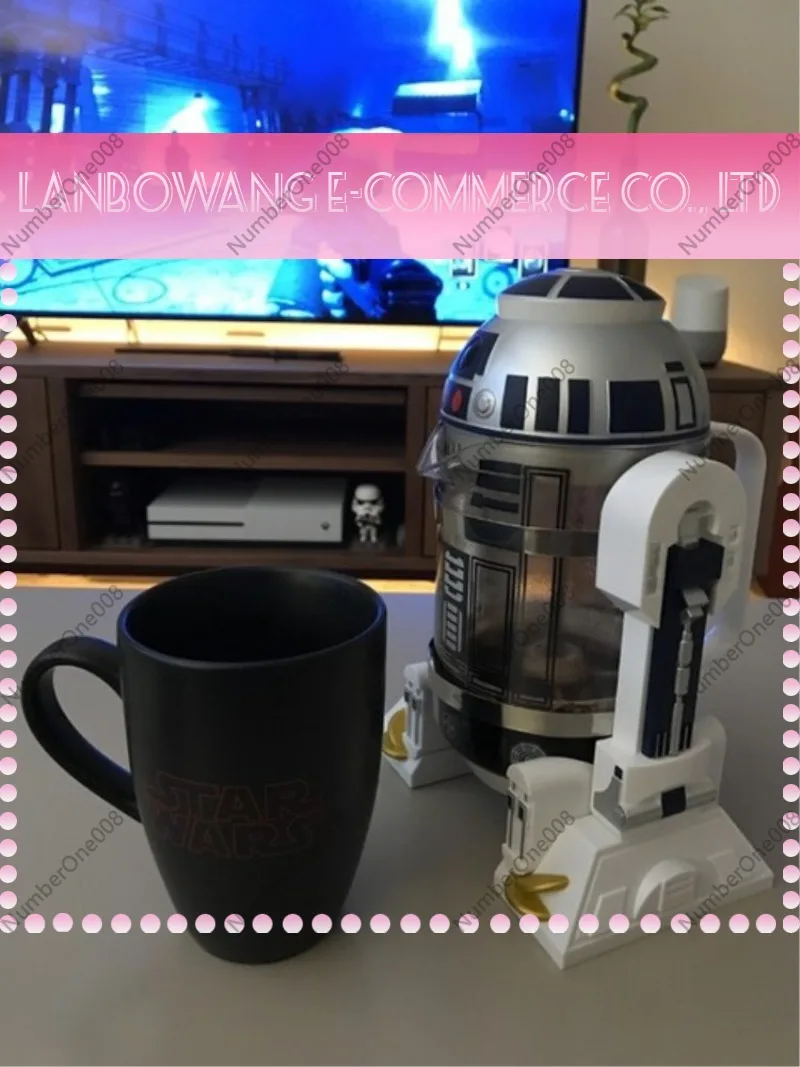 Creative R2D2 Robot Shape Mini Manual Drip Coffee Maker Insulated Coffee Pot French Press Pot For Home Office - view 5