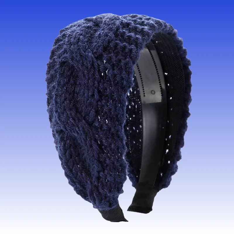 Winterliches gestricktes Woll-Stirnband, geflochtenes Haarband, Vintage-Woll-Haarband, geflochtene Haarbänder für Damen, Bandas para el pelo, 머리띠 – Detail 13