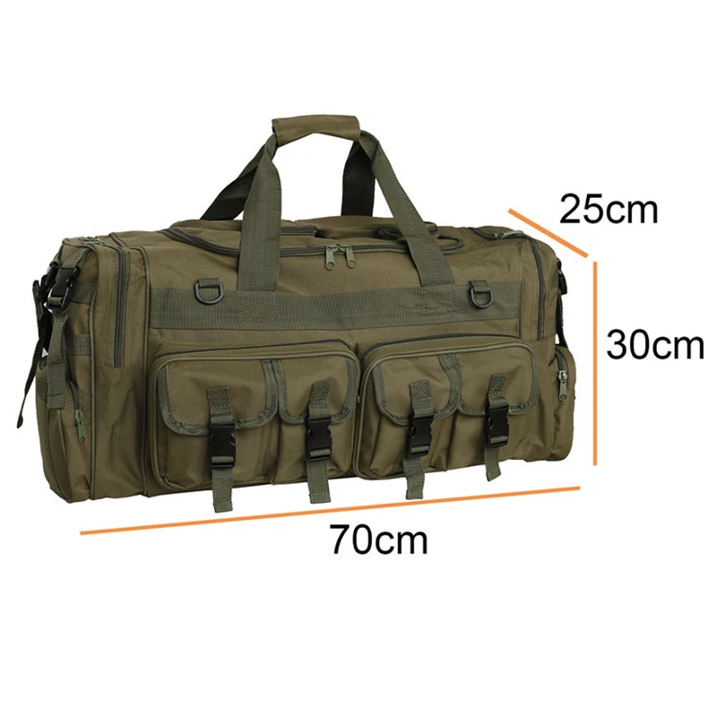 50L Tactical Bag Men\'s Travel Handbag Large Capacity Camping Bag Camo CS Outdoor Sports Simulation Training Gear Shoulder Bags