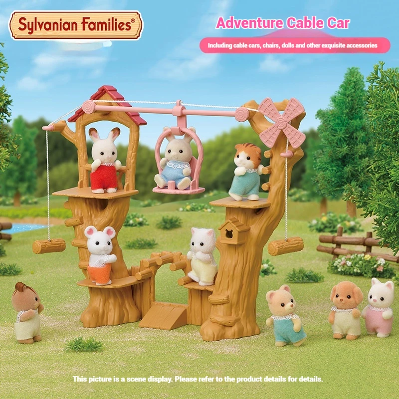 Maison de jeu de simulation de Rick de la famille Sylvanian, jouet d'anime authentique, décoration de chambre, cadeau de Noël