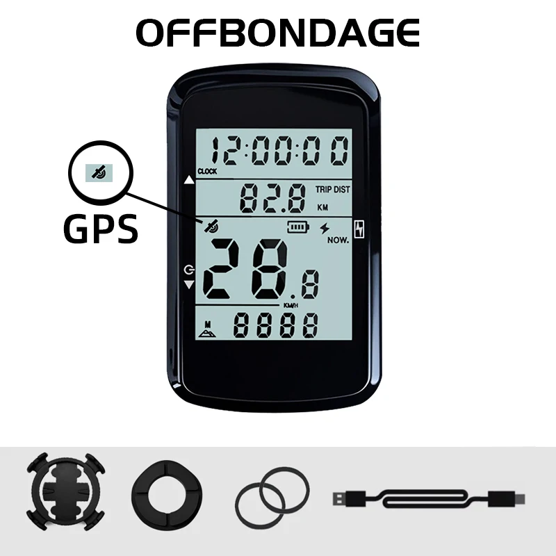 

OFFBONDAGE GPS Bike Computer Wireless Waterproof Cycling Speedometer Bicycle Computer Road Bike MTB Bike Accessories