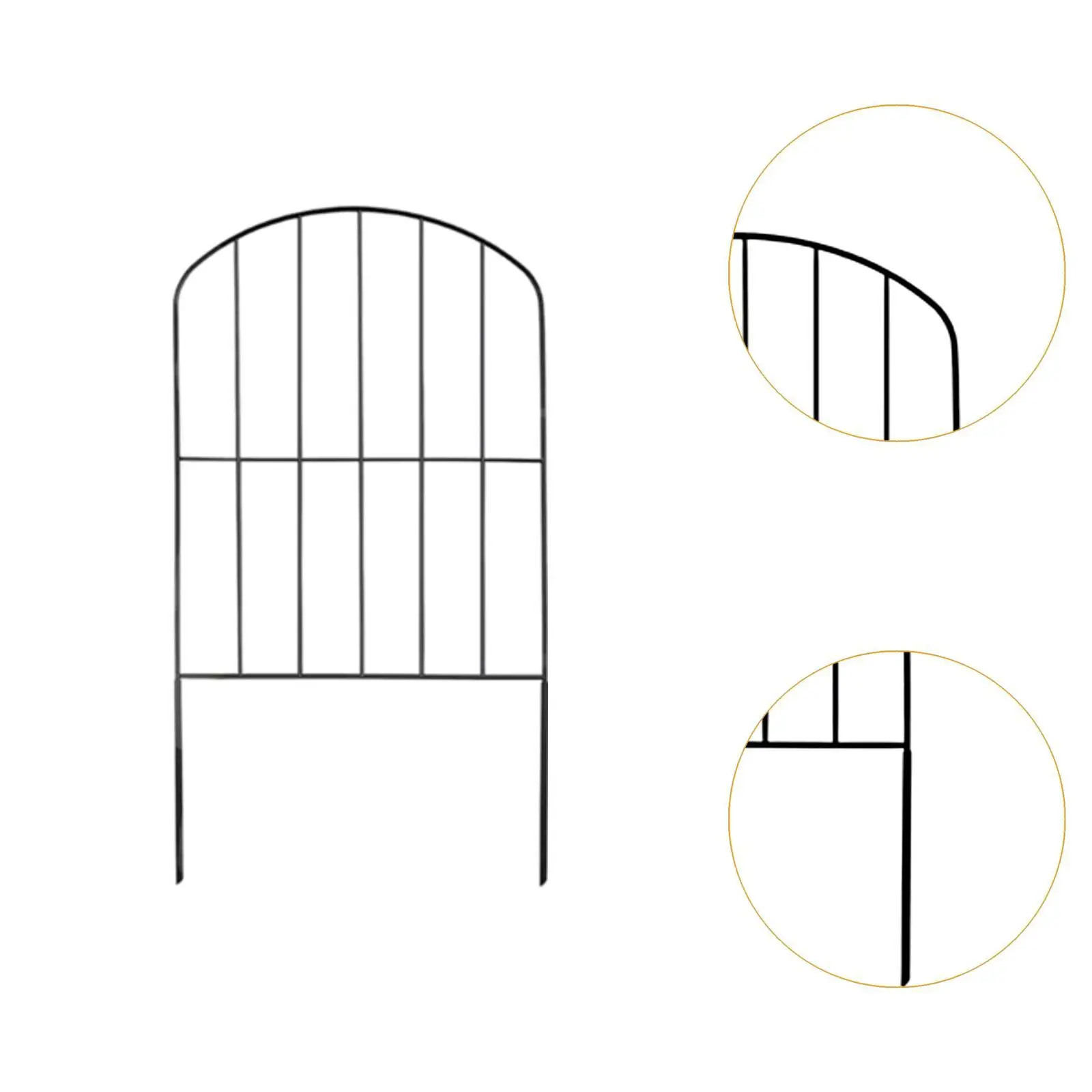 10Pcs Garden Fence Panels Animal Barrier Fences Picket Edge Landscape Outdoor Wedding Prop Pet Border Edging for Dogs Privacy