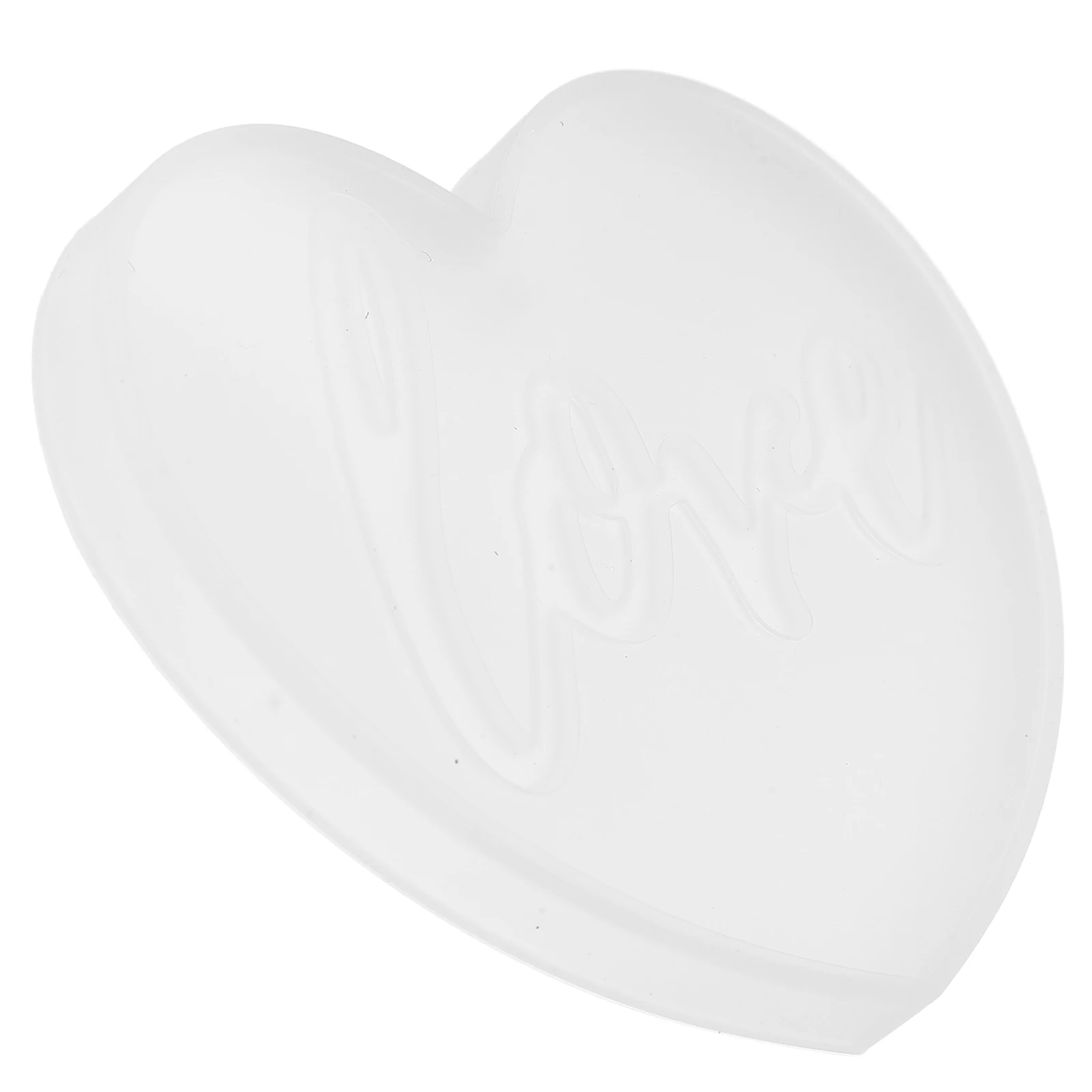 

DIY Signboard Pendant Keychain Silicone Mold Cute Heart Casting Molds with Hole White
