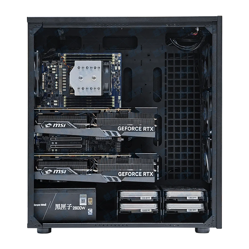 Finite Element Computing Workstation Server 9684X/9654/9754 DeepSeek apprentissage profond virtualisation électromagnétique