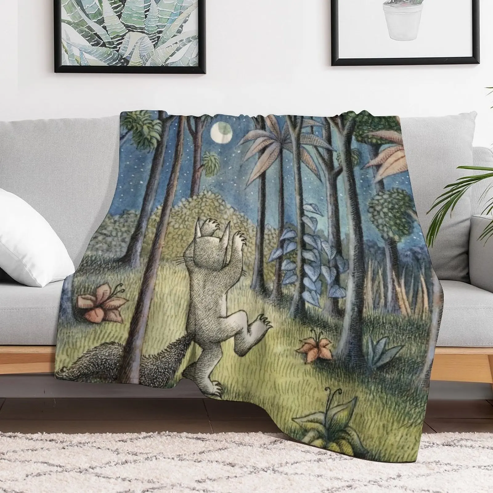 Maurice Sendak Throw Blanket valentine gift ideas Comforter Furry Blankets