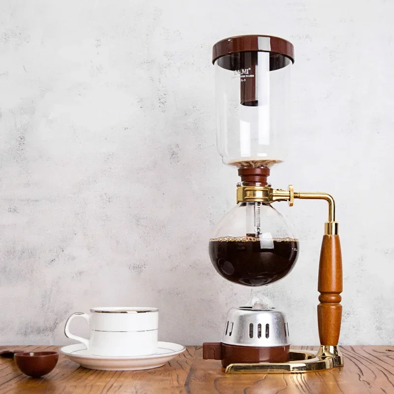 

Vacuum Coffee Maker Household Cooking Siphon Pot Set Glassware Manual Coffee Making Machine