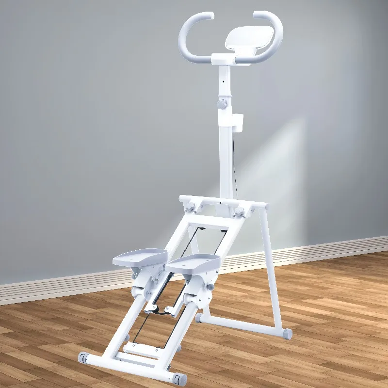 YTYIN Folding Home Cardio Exercise Stair Stepper Vertical Wall Climber Machine Stair Master With Extended Step Range Armrest