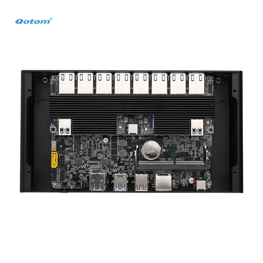 16 LAN Mini PC Core i3 i5 i7 Processor Onboard, 8x Intel 2.5G LAN, 8x Realtek 1G LAN, Barebone Mini PC DDR4 RAM mSATA SSD DIY PC