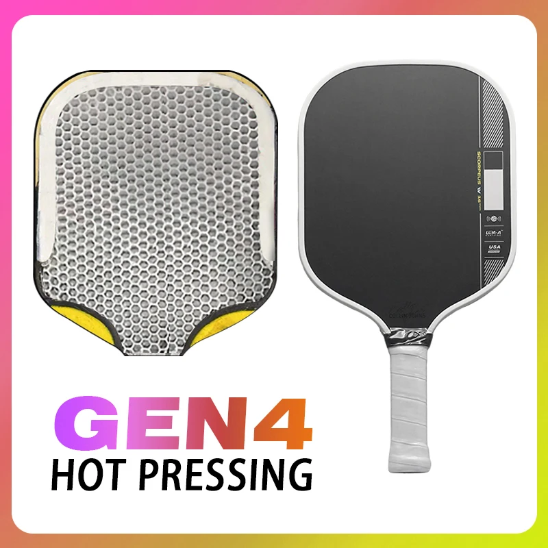 Ben Johns Pro IV 16mm Thickness Racket GEN 4 TFP Foam Core Shockproof Technology Using Toray T700 Carbon Fiber Pickleball Paddle