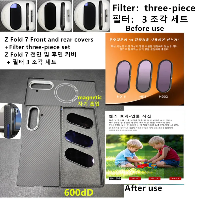 Aramide magnetische hoes voor Samsung Galaxy Z Fold 7, koolstofvezel hoes voor Magsafe Case Shell Cover mobiele telefoonaccessoires