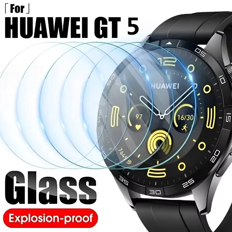 3Pcs Tempered Glass Protective Film For Huawei Watch GT5 46mm 41mm Screen Protector