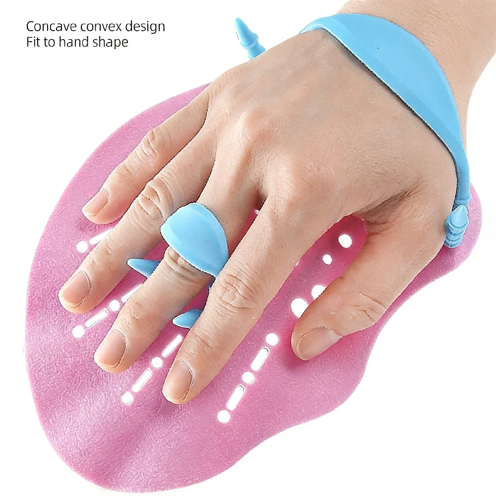 1 Paar Verstellbare Schwimmpaddles für Runden-Schwimmen, Handpaddles Handflossen für Erwachsene und Kinder, Pool-Trainingszubehör – Detail 8