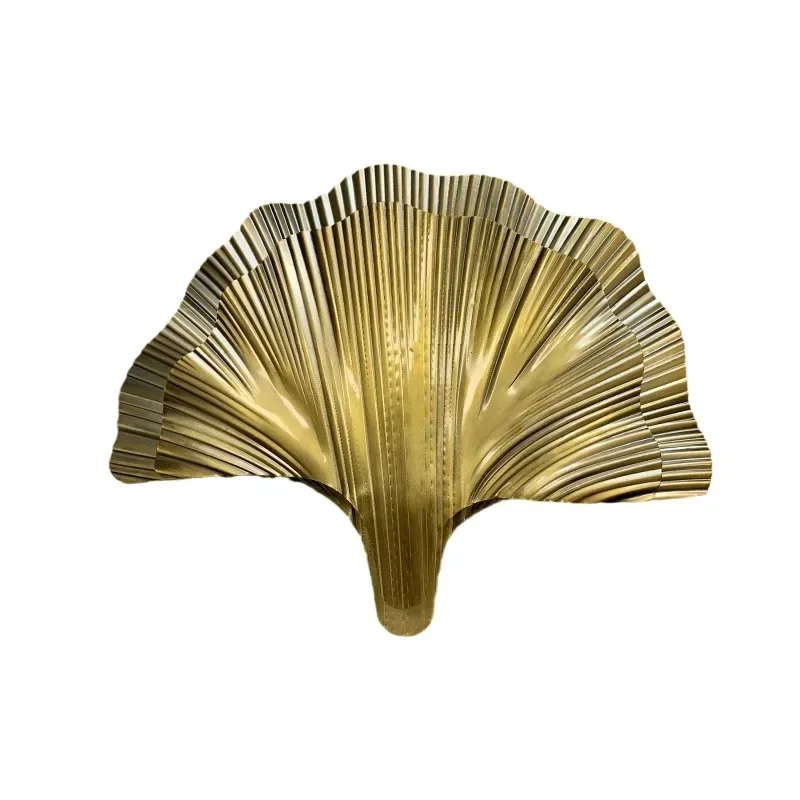 Wall lamp simple American light luxury ginkgo biloba retro simple European living room background