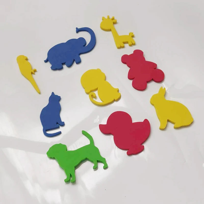 30 pz/set giocattoli da bagno per bambini vasca da bagno giocattoli da bagno animali forma auto Puzzle 3D EVA bambini giocattoli per l'acqua del bambino per il giocattolo educativo precoce