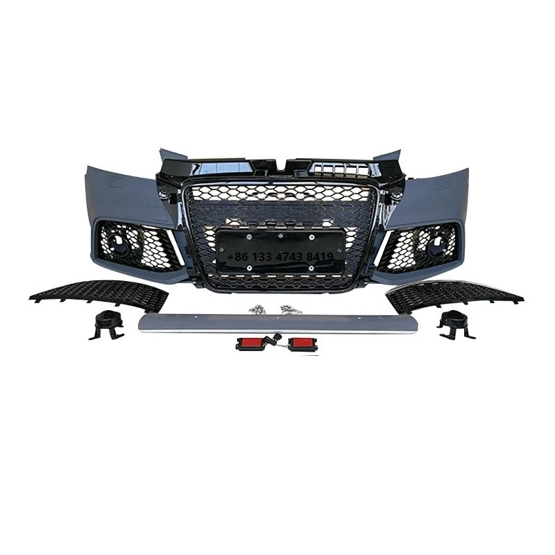A3 S3 8p Sedan/Hatchback (2008-2012) Converted to RS3 Style Front Bumper with Grille Upgrade Converted to RS3 8p Style Body Kit