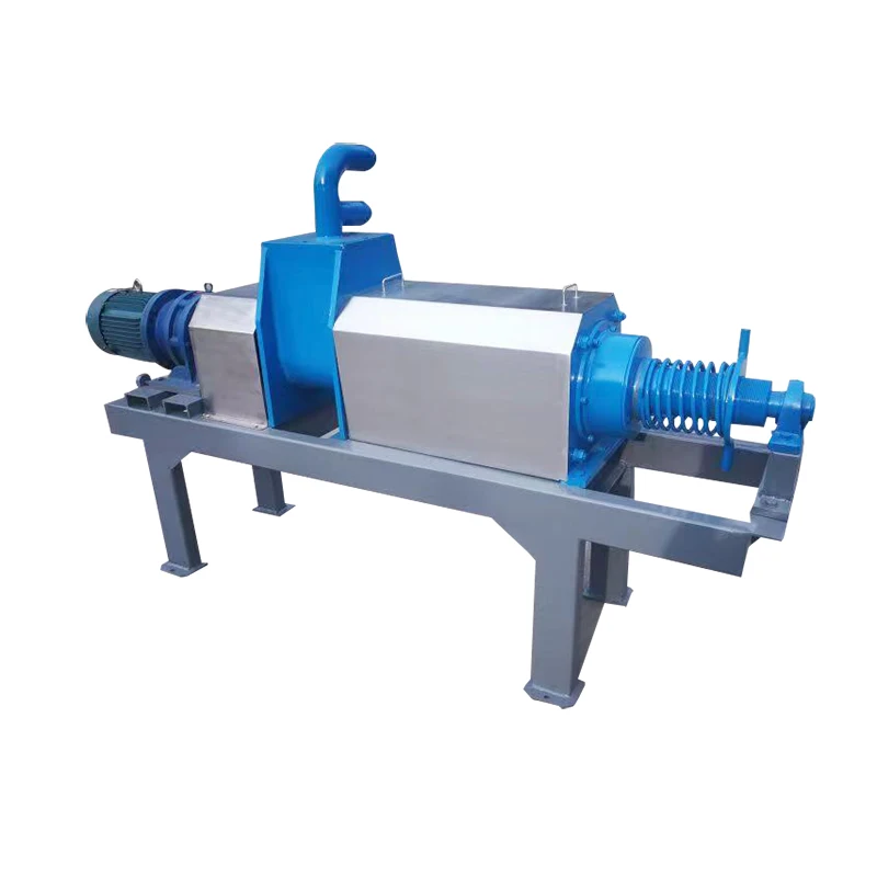 China cow manure dewatering machine sludge dewatering pig manure screw press solid-liquid separator