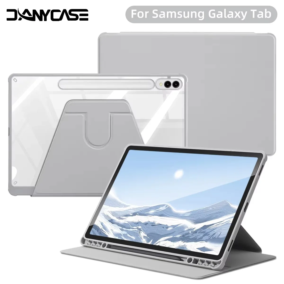 For Samsung Galaxy Tab S9 FE Case for S6 Lite Tab A9 A8 S9 S10 Plus FE Smart Auto Sleep Wake Function Acrylic Faith Tablet Cover