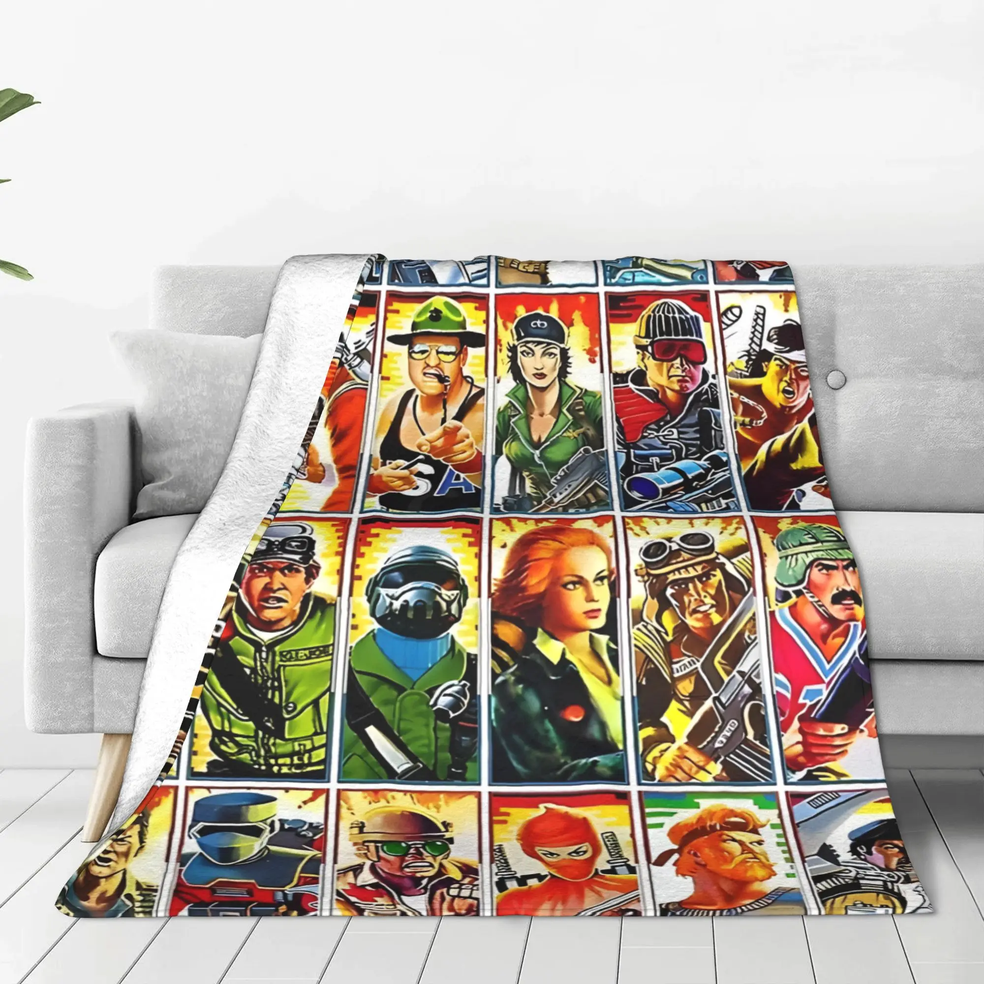1PC A Real American Hero GI Joe Home Room Decorations Winter Blankets For Adults Bedding Home Interior Sofa Knee