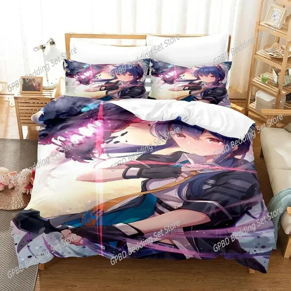 

Anime Game Arknights 3D NEW Duvet Cover Pillowcase Bedding Set Adult Boy Girl Bedroom Decoration Children Single Double Large