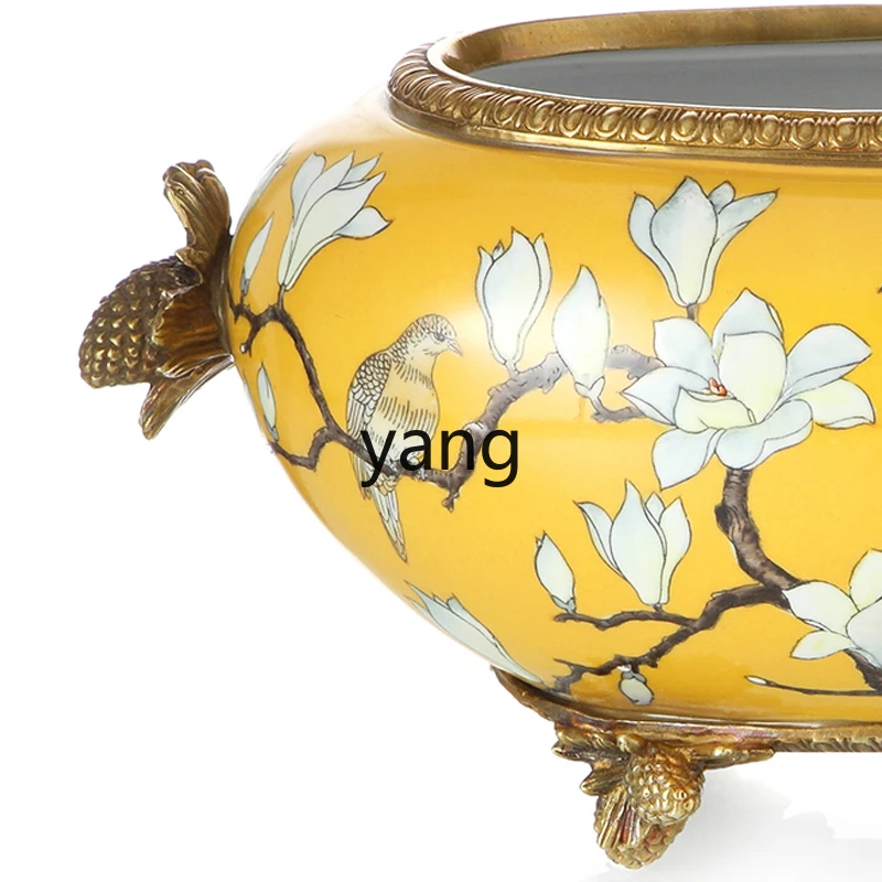 LH soft round flower pot classical decoration entrance living room vase