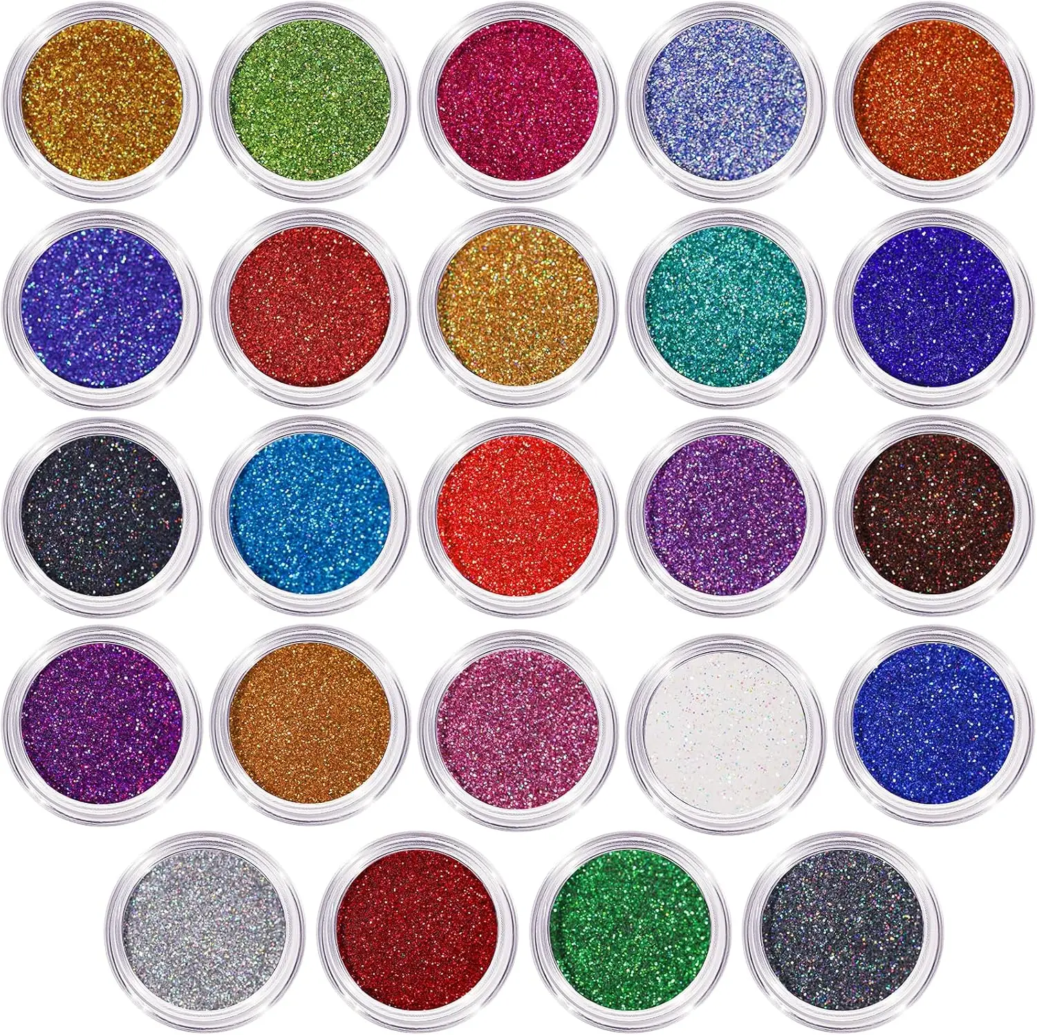 

24 Colors Holographic Fine Glitter for Crafts, Resin, Tumblers, Nail Art, DIY Party Decorations