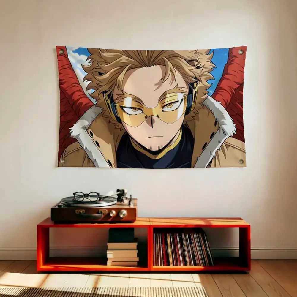 BNHA Hawks M-MHA Flags for Bedrooms Home Decor Items Outdoor Decors Garage Decoration Flaga