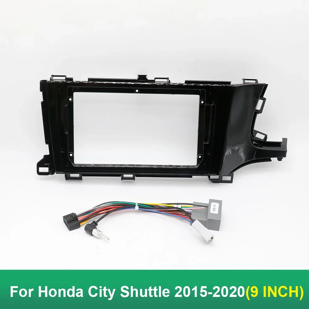 9 Inch Car Audio Frame Fascia Adapter For Honda City Shuttle 2015-2020 Android Radio Dash Fitting Panel Kit