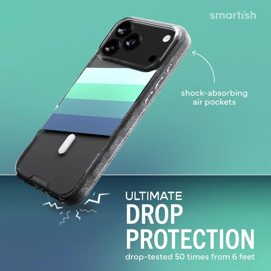 حافظة شفافة لهاتف iPhone 17 Pro Max MagSafe - تصميم نحيف واقٍ خفيف الوزن مع قبضة معززة بتقنية مضادة للاصفرار #2