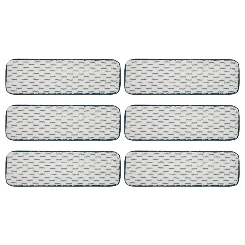

6PCS Reusable Mop Pads For Swiffer Powermop Replacement Microfibre Mop Thickened Pads Refills For Hardwood Floor-AT36