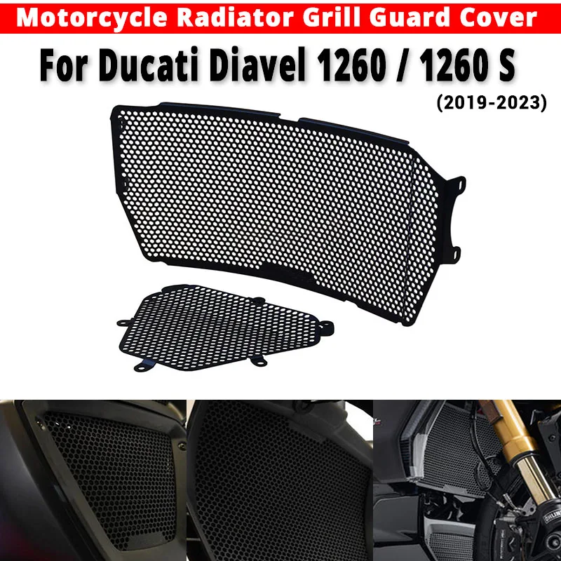 For Ducati Diavel 1260 Diavel 1260 S 2019-2023 Motorcycle Radiator Grill Guard Cover Engine Cooling Protection Cover