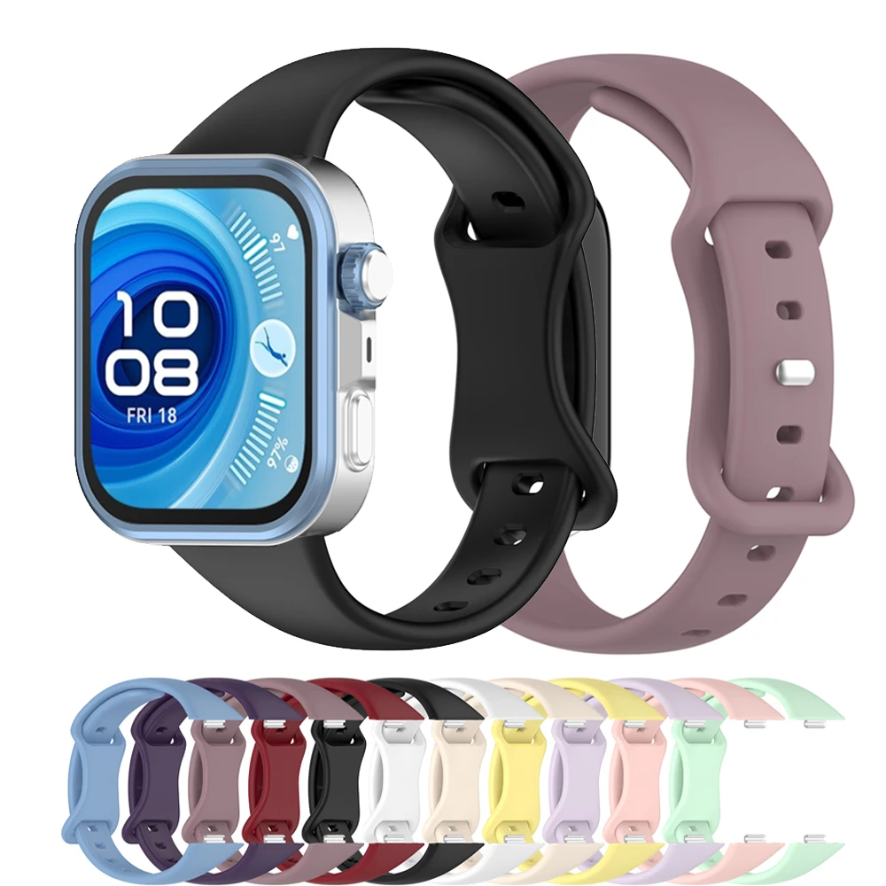 Silikonband für Huawei Watch Fit 4 Pro Strap Smartwatch Ersatzarmband Slim Gürtel Armband Correas HUAWEI Watch Fit 4/3