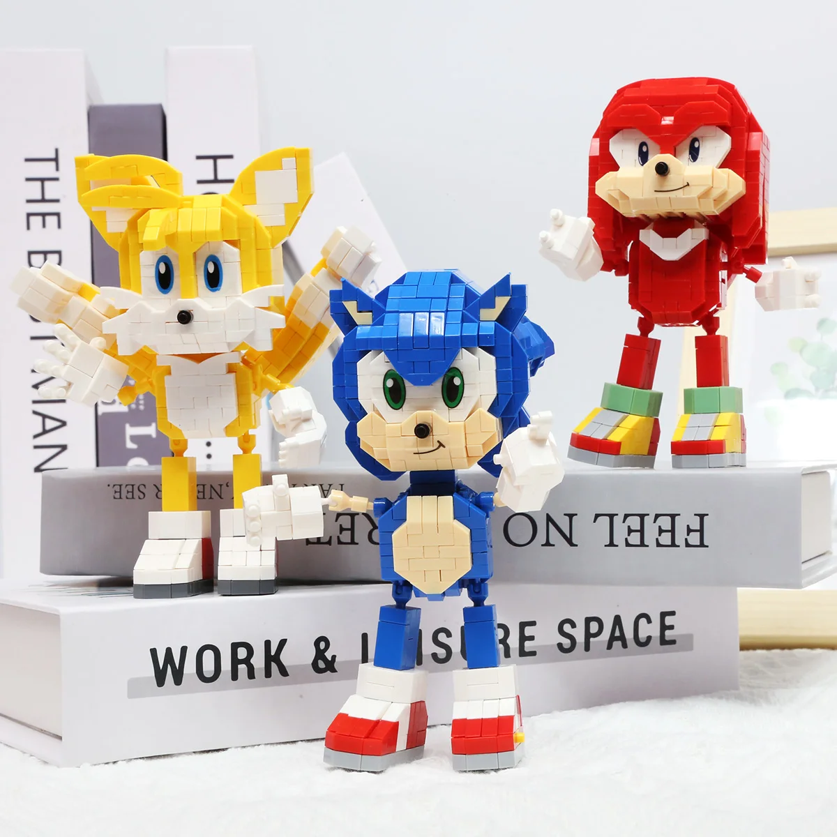 building blocks  particle cartoon kawai desktop ornaments Halloween birthday gifts Christmas toys Cuddly toy Dinosaur Puzzle
