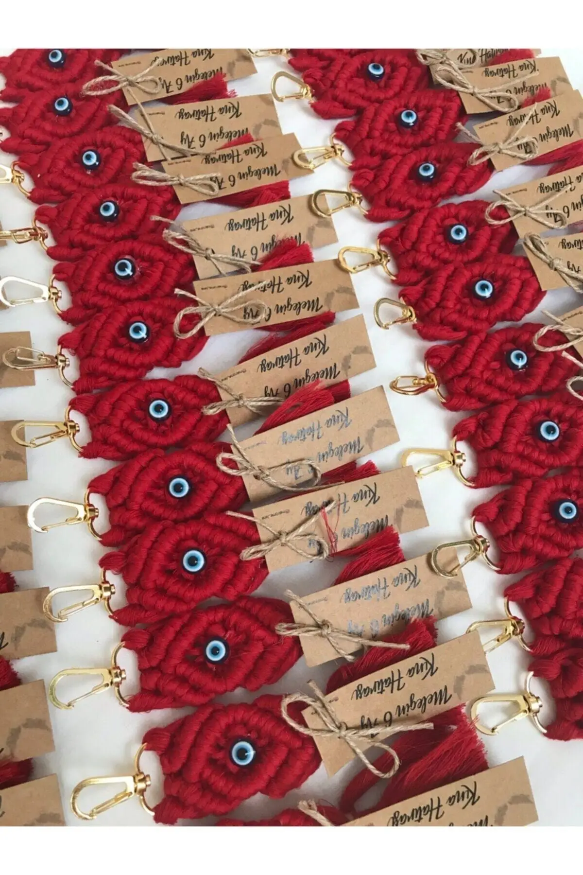 

Macrame Keychain 50 pcs promise engagement wedding for your special gift